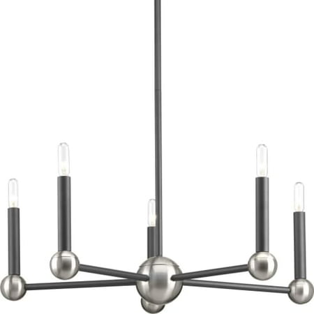 Progress Lighting P400019 Foton 5 Light 24 Wide Taper Candle Progress Lighting P400019 Foton 5 Light 24 Wide Taper Candle Chandelier