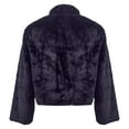 thumbnail image 5 of Yigetop Faux Fur Jacket Women Women's Fashion Cropped Faux Jacket Shaggy Warm Open Front Cardigan Coat Casual Long Sleeve Outerwear Fuzzy Jackets for Women Black L, 5 of 6
