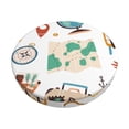 thumbnail image 2 of Lsque Travel1 Round Bar chair cushion covers Velvet Fabric Premium Comfort Protects from Scratches and Stains for 14-17 Inch Chair- 12 inch, 2 of 7