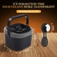thumbnail image 6 of Ocalpur Clear Ice Ball Maker Mold, 4×2.4" Round Ice Balls, Silicone Tray with Lid, Easy Release for Whiskey, Black, 6 of 8