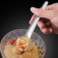 thumbnail image 2 of 316 Stainless Steel Spoon Fork Creative Long Handle Flat Bottom Spoon Rice Spoon Soup Spoon Integrated Fork Household Tableware Small round Dining Room Table Set, 2 of 3