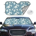 thumbnail image 3 of Lsque Lilies Flowers Car Windshield Sun Shade | Accordion Folding Style Auto Shade for Car Truck SUV Van | Blocks UV Rays Sun Visor Protector | Medium, 3 of 7