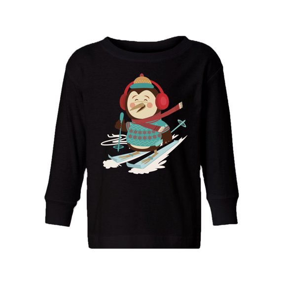 Awkward Styles Xmas Long Sleeve Shirt for Boys Girls Toddler Christmas Penguin Shirt