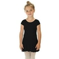 thumbnail image 1 of Elowel Girls Leotard Toddlers Short Sleeve Skirted Dress for Gymnastics Dance Ballet Black Size 12-14, 1 of 7
