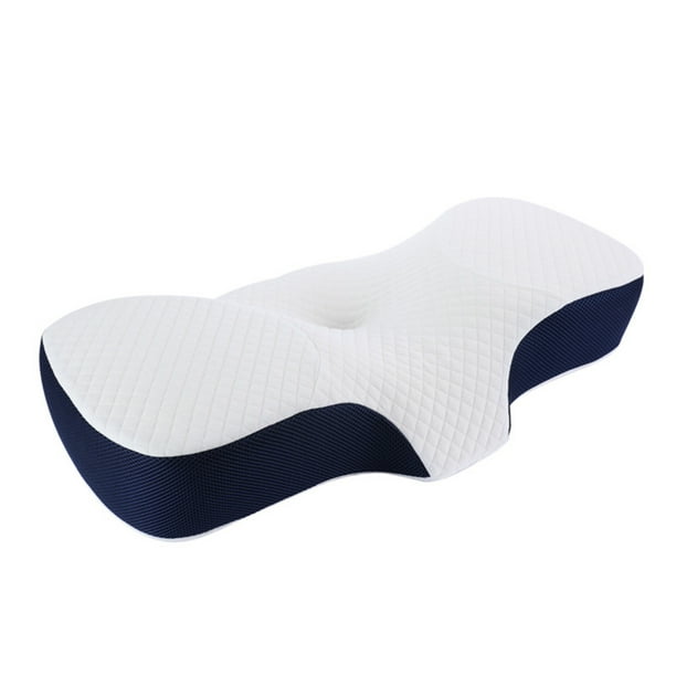 Contour Memory Foam Pillow with Washable SilkPillowcase Orthopedic