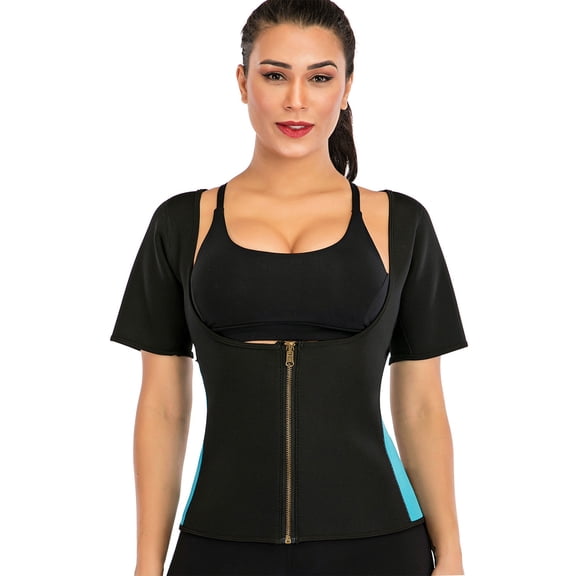 Women Sauna Neoprene Body Shaper Sweat Suit Waist Trainer Slimming Workout Vest Shapewear Top
