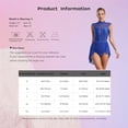 thumbnail image 7 of Womens Ballet Lyrical Dance Costume Backless Sheer Mesh Glittery Rhinestones Gymnastics Leotard Figure Skating Dress, 7 of 7
