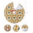 thumbnail image 7 of Yellow Orange Blue Christmas Tree Skirt 36 Inches Large Christmas Skirt Tree, Cute Funny Bunny Pizza Filling Tree Skirt Christmas Decorations for Fireplace Party Holidays Indoor Outdoor, 7 of 7