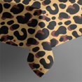 thumbnail image 3 of Leopard Print Square Tablecloth 42x42in(107x107cm) – Waterproof Polyester Printed Table Cover, Wrinkle Resistant & Washable for Kitchen Dining Picnic Party Decor, 3 of 6