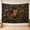 C, variant on XaaKee Bedroom Tapestry, Ornate Forest Fox Canopy Dark Background, High-Quality Polyester Large Tapestry, 60x40Inch