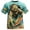 A21 Sky Blue, variant on FASHOFT Halloween Shirt for Men Skeleton Pumpkin Zombie Gothic Novelty Graphic Tees Short Sleeve Crew Neck Funny Graphic T-Shirt Light Green L