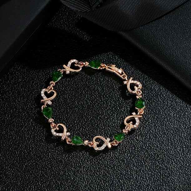 onlyliua Promoción de Temporada Pulsera de Cristal para Mujer, Pulsera para El Día de San Valentín, Boda, Joyería Nupcial