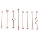 thumbnail image 1 of 8 piezas de pendientes industriales de acero inoxidable, flechas, tornillo, barra, pendiente de moda, joyería para mujer y hombre, 1 of 5