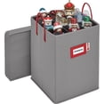 thumbnail image 2 of Nutcracker and Figurine Collectible Storage Box - Stores Up to 9-16-inch Tall Nutcrackers, Ornaments, and More - Holiday Decor Protective Organizer Container with Adjustable Dividers, 2 of 5