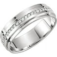 thumbnail image 3 of Pompeii Mens Diamond 3/8ct Eternity Ring Wedding Band 14k White Gold 7mm Lab Grown (FG,VS), 3 of 3