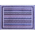 thumbnail image 1 of Ahgly Company Indoor Rectangle Abstract Blue Contemporary Area Rugs, 5' x 7', 1 of 4