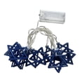 thumbnail image 4 of Lámpara de cadena de estrellas de hadas, luces decorativas, decoración impermeable, lámpara de cadena de estrellas de 9.8 pies para Pésaj y Hanukkah azul, 4 of 8