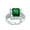 Green, variant on Bling Jewelry Womens Art Deco 5CT Rectangle Solitaire CZ Green Statement Ring