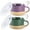 Green&Purple, variant on AmorArc Ceramic Soup Mugs with Handles and Lids,24 OZ Soup Cups Set of 2 with Terracotta Underside,Mug Bowls with Spoon for Soup/Cereal/Salad/Noodles/Ramen/Microware &Dishwasher Safe-Blue&Red