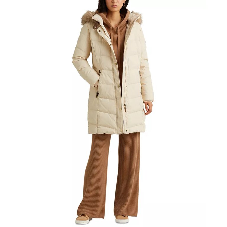 Ralph lauren moda cream coat Clearance