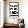 thumbnail image 2 of Elephant Stock Go Jump In The Lake Sign Wall Art - Vertical Canvas Wall Art - Living Room Wall Decor - Inspirational And Typography Canvas - Black And Gray Decor - 32" x 48", 2 of 8
