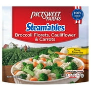 Pictsweet Farms® Steam'ables® Farm Favorites Broccoli Florets, Cauliflower & Carrots 10 oz. Bag
