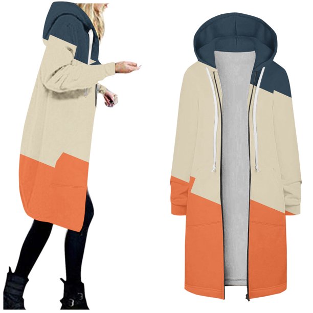 Ichuanyi liquidación femenina chaqueta con capucha con capucha floral impresión cremallera zip de manga larga blusa blusa ICHUANYI WER2023082210523