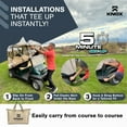 thumbnail image 3 of NEH 2 Person Golf Cart Enclosure 55" Short Roof, 600D Portable Transparent Driving Golf Cart Cover Storage, Golf Cart Accessories, Compatible with EZGO TXT/RXV, Yamaha, Club Car DS Precedent, 3 of 7