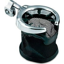 Kuryakyn 1484 Motorcycle Accessory: Passenger Drink/Cup Holder with Mesh Ba