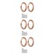 thumbnail image 3 of Jumpingount Pendientes de aro de plata para mujer Diseño único Galvanoplastia Tech Hoops Accesorios de joyería para labios oro rosa 2.5 * 18 mm Type1 NO1 Jumpingount CBP202426, 3 of 6