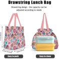 thumbnail image 4 of Lunch Bag for Women Insulated Womens Drawstring Lunch Bag for Work, Stain-Resistant Large Lunch Box for Women with Containers, Cinch Closure Cromwell Bag Black Man Reusable Lunch Bag Office, 4 of 4