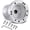 Silver, variant on Golf Cart Steering Wheel Adapter for Club DS Golf Carts Mounting Adapter (Including Installation Tools)