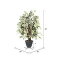 thumbnail image 2 of Vickerman 4' Artificial Frosted Maple Extra Full Bush, Gray Round Plastic Container., 2 of 3