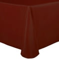 thumbnail image 1 of Ultimate Textile (10 Pack) 54 x 96-Inch Oval Polyester Linen Tablecloth - for Home Dining Tables, Terracotta, 1 of 3