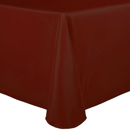 

Ultimate Textile (3 Pack) 60 x 144-Inch Oval Polyester Linen Tablecloth - for Home Dining Tables Terracotta