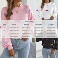 thumbnail image 3 of Women's Fall Oversized Sweaters Women's Fashion Fall And Winter Contrast Bow Waist Sleeve Loose Sweater Pullover Tops Pink S, 3 of 8