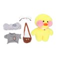 thumbnail image 1 of Muñeco de pato amarillo de peluche de 30 cm, bonito bolso con gafas y ropa, juguete de dibujos animados de tacto suave, tipo 3, 1 of 14