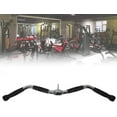 thumbnail image 4 of Lat Bar Cable Machine Attachment, Curl Pulldown Bar with Full Rotation and Rubber Handle for Gym, Strength Workout, Body Training, Muscle Building, 30 Inch, 4 of 4
