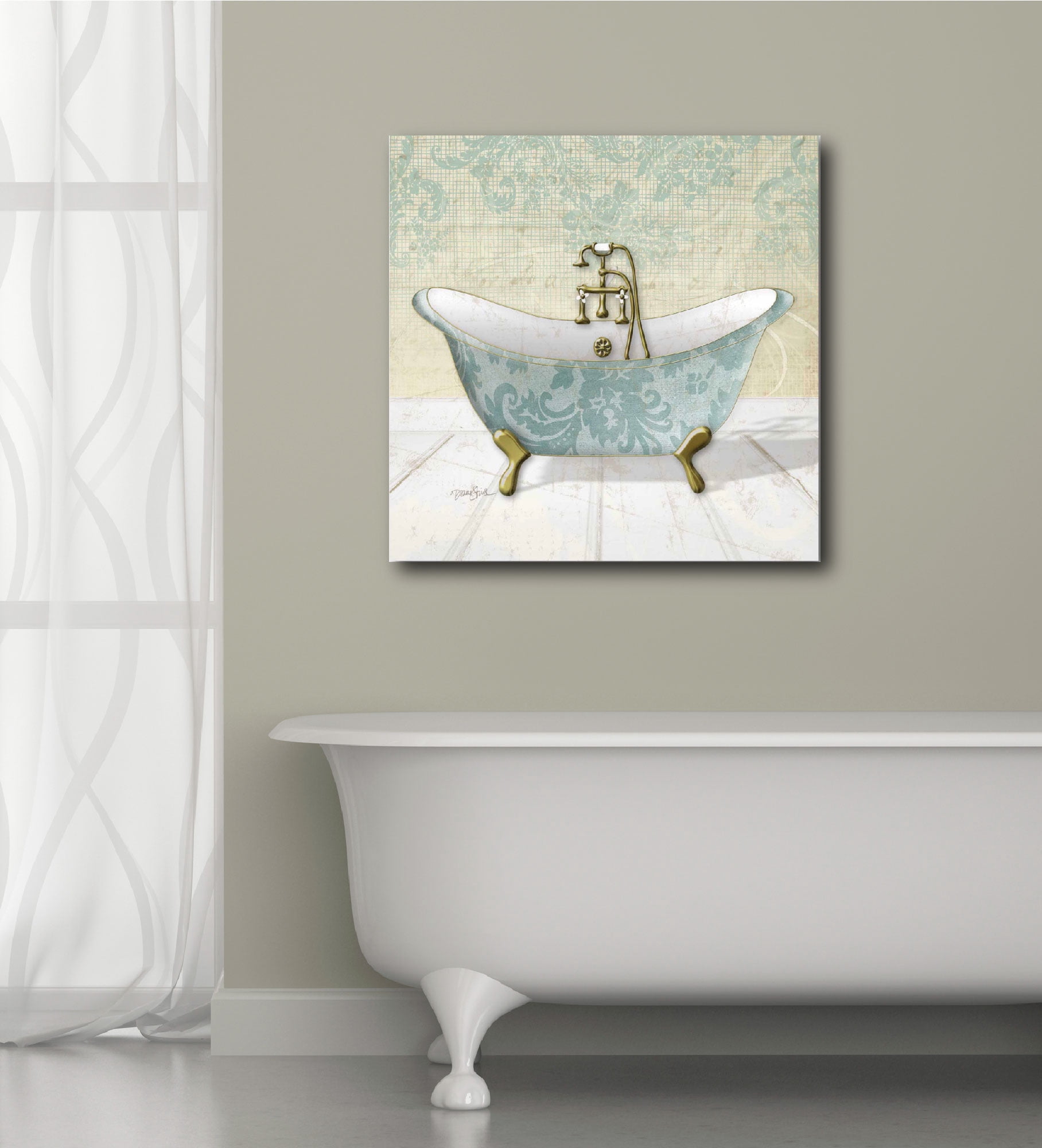 LaceyTub II Gallery-Wrapped Canvas Wall Art, 16x16
