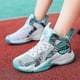 thumbnail image 4 of Zapatos De Baloncesto Para Niños Zapatillas De Deporte Transpirables Zapatos Deportivos Para Niños Y Niñas Yj8768-BlancoVerde-30 brillar Electrónica, 4 of 5