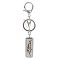 thumbnail image 3 of Aroma Oil Keychain, Stainless Steel Portable  Hollow Fashionable Essential Oil Diffuser Key Ring Leaf Pattern  For Travel G0304,G0402, 3 of 8