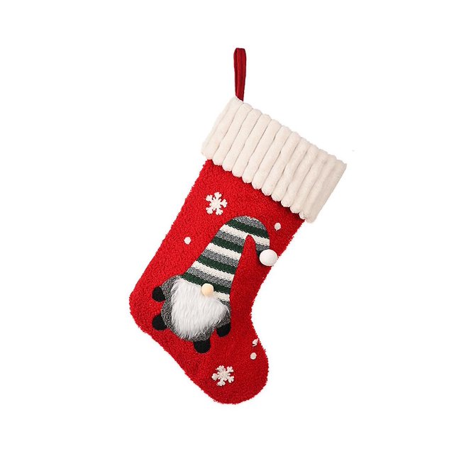 Decoraciones de medias navideñas 1 paquete de medias navideñas tejidas Adornos navideños colgantes | Decoraciones navideñas Partyred-- brillar Electrónica