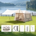 thumbnail image 3 of Carpa inflable de camping de 5.72m², fácil instalación de la carpa de glamping a prueba de viento de la temporada 4 con ventanas de malla y bomba, carpa de algodón al aire libre, 3 of 4