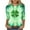 #124-Multicolor, variant on Xuyuer Ladies' Loose Casual St. Patrick's Day Printed Round Neck Three Quarter Sleeve T-Shirt, 3/4 Sleeve Graphic Top for Holiday Festivals, Irish Themed Parties and Seasonal Celebration