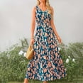 thumbnail image 2 of Drses Women Summer Dresses Casual Sleeveless Maxi Dresses Cute Floral Long Dress Wedding Guest Dress, 2 of 8