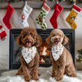 thumbnail image 4 of Dog Bandana 2 Pack,White Princess Castle Pattern Bandanas for Dogs,Cat Bandana,Small/ Large Dog Bandana 2 Size,Dog Bandanas, 4 of 6