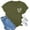 Army Green, variant on Graphic Tees for Women T-Shirts Casual Summer Top for Women with Heart Print Graphic Lightweight Short Sleeve Tee Everyday Daily Wear Blue M
