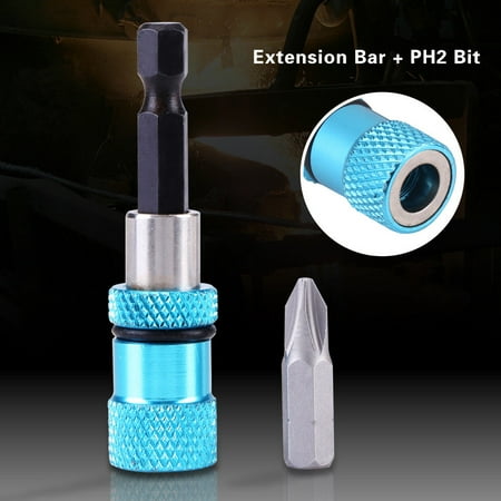 3pcs 1/4 Hex Shank Magnetic Screwdriver Bit Holder Extension Set For