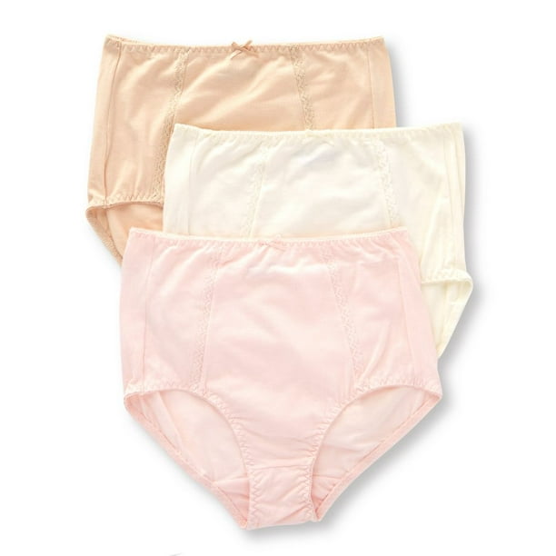 Bali - Women's Bali DFDCB3 Double Support Cotton Brief Panty - 3 Pack ...