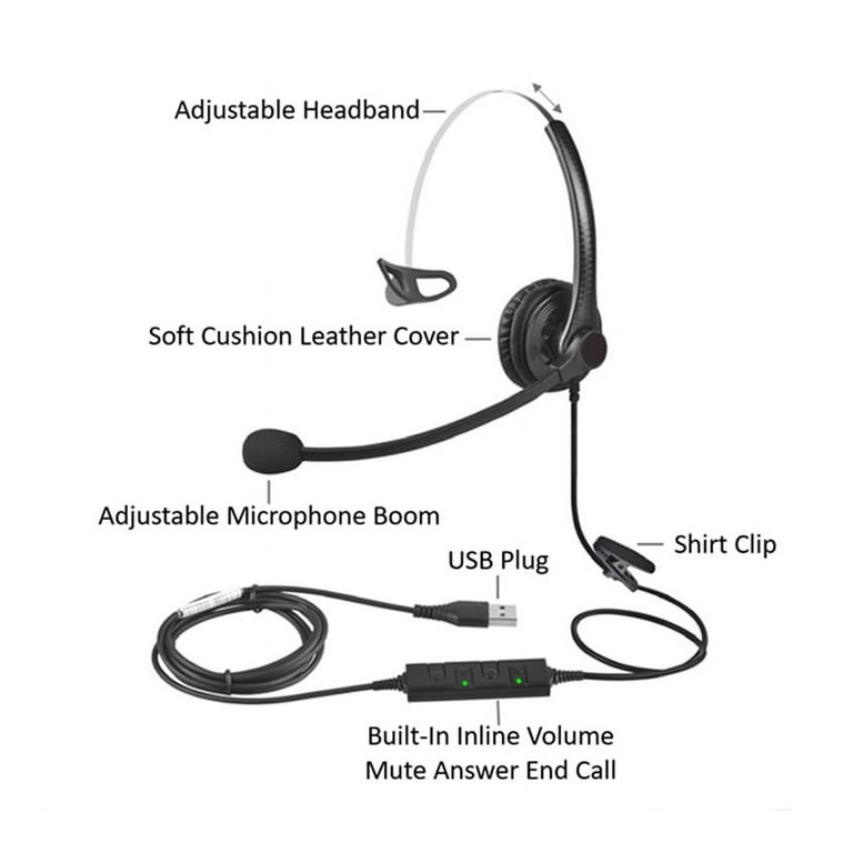 Usb voip sale headphone with mic